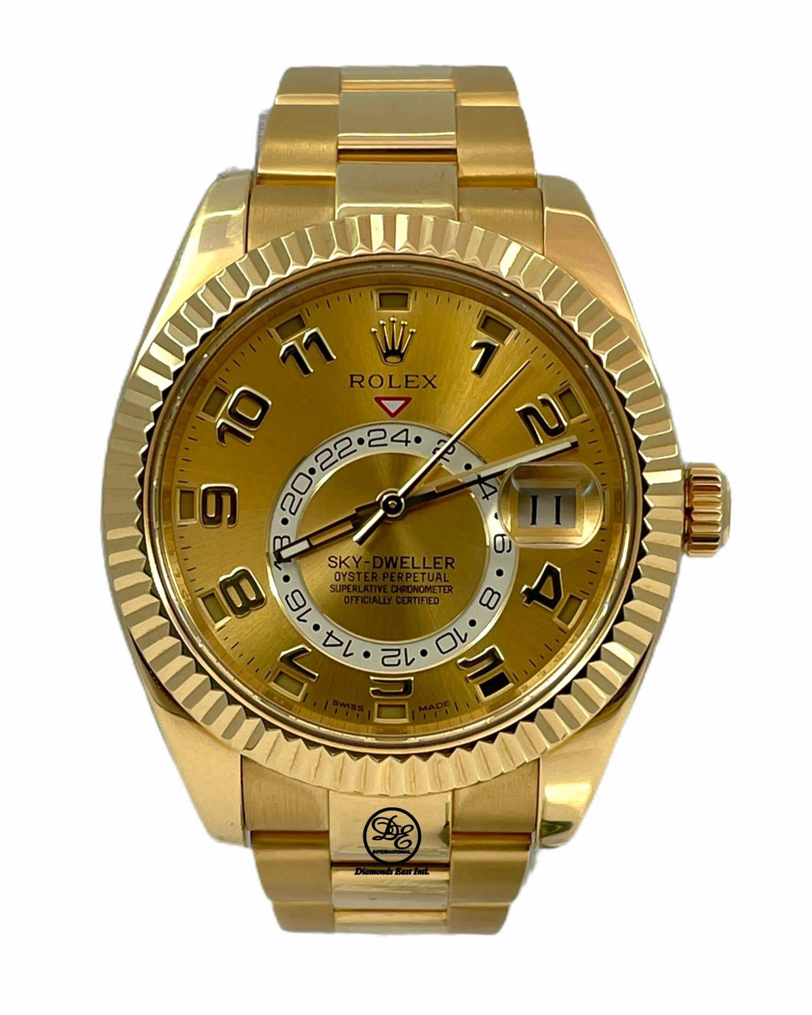 Rolex Sky-Dweller 18K Yellow Gold 326938 GLDARO UNWORN