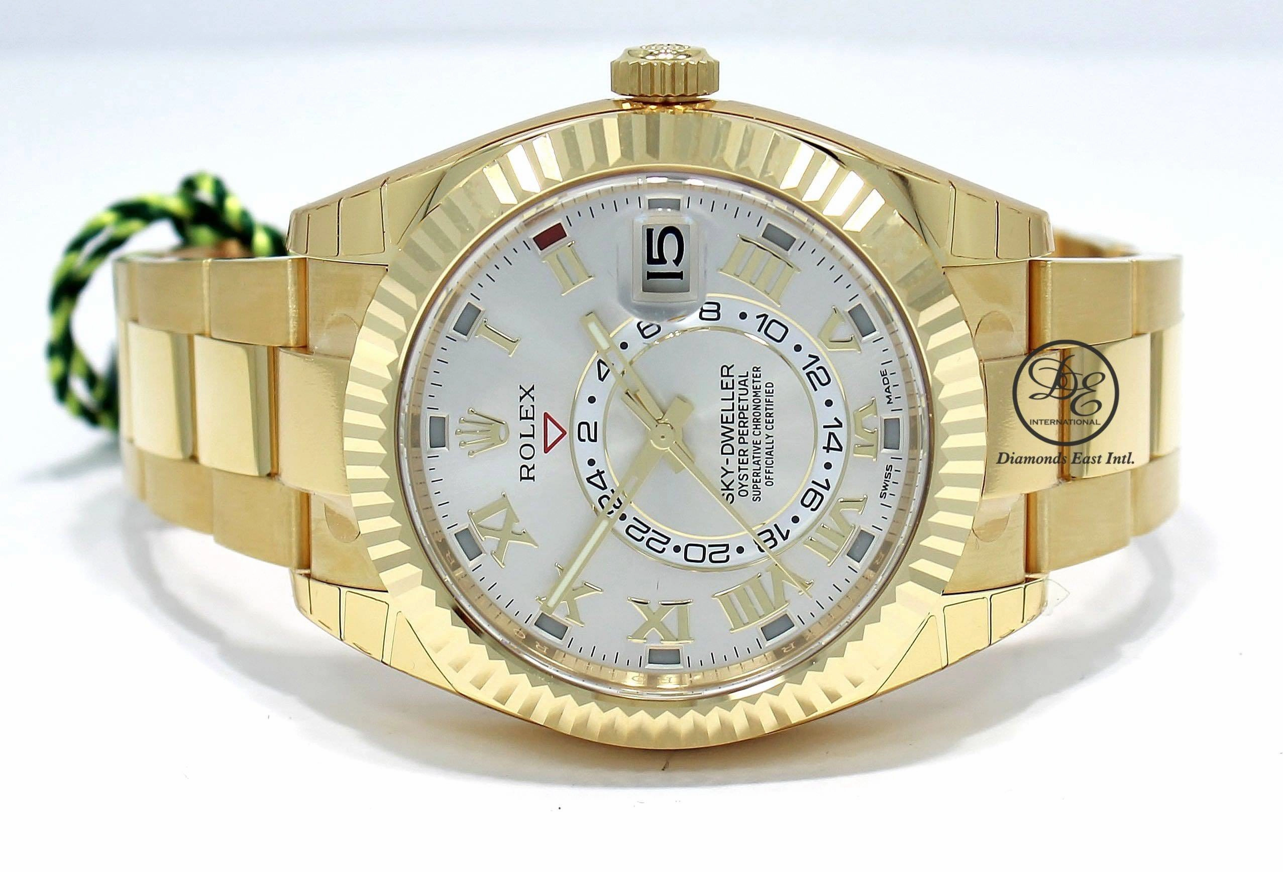 Rolex Sky-Dweller 18k Yellow Gold 326938 UNWORN