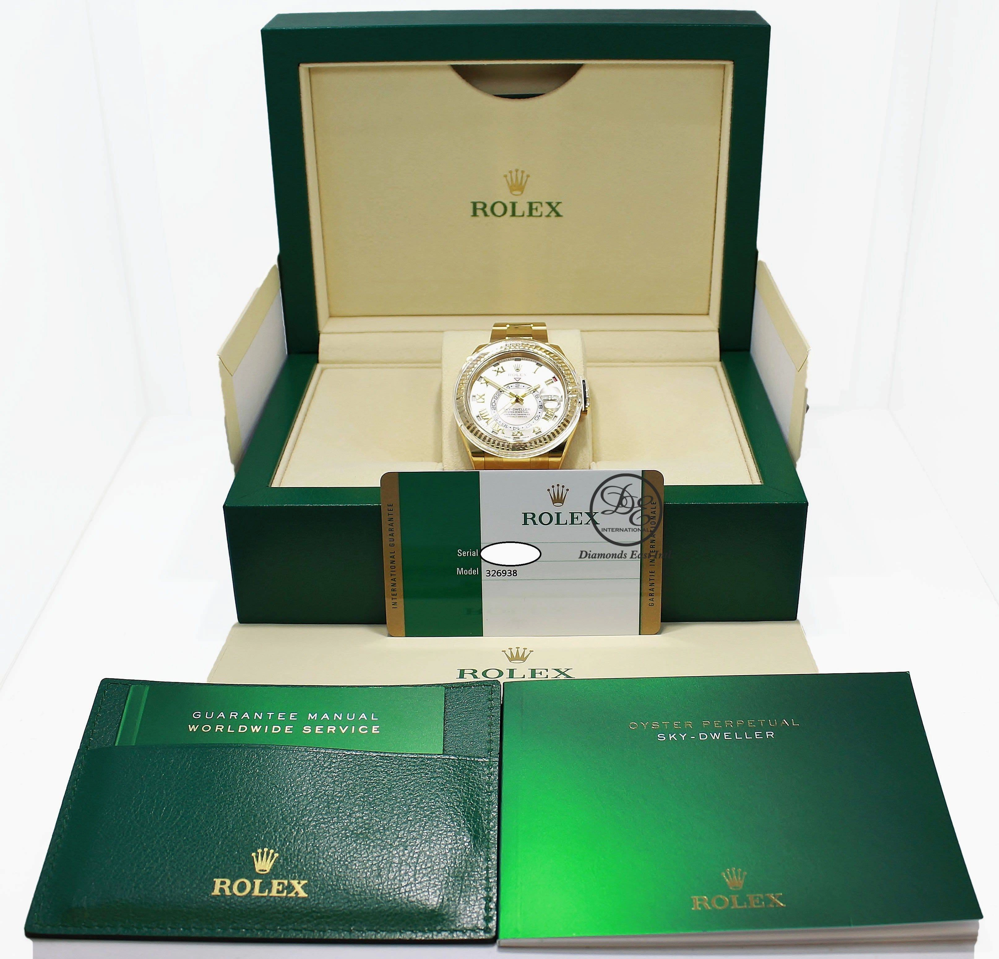 Rolex Sky-Dweller 18k Yellow Gold 326938 UNWORN