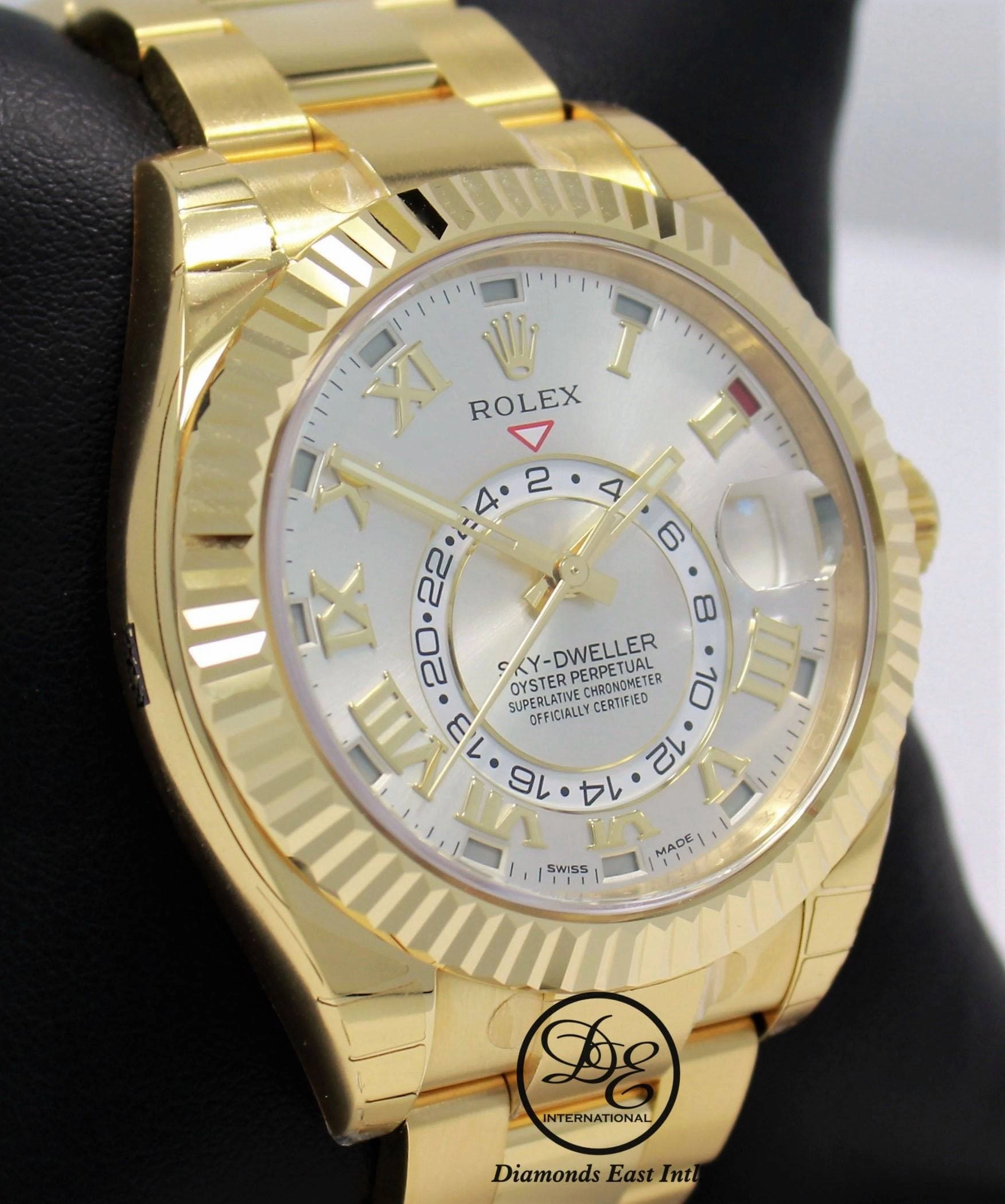 Rolex Sky-Dweller 18k Yellow Gold 326938 UNWORN
