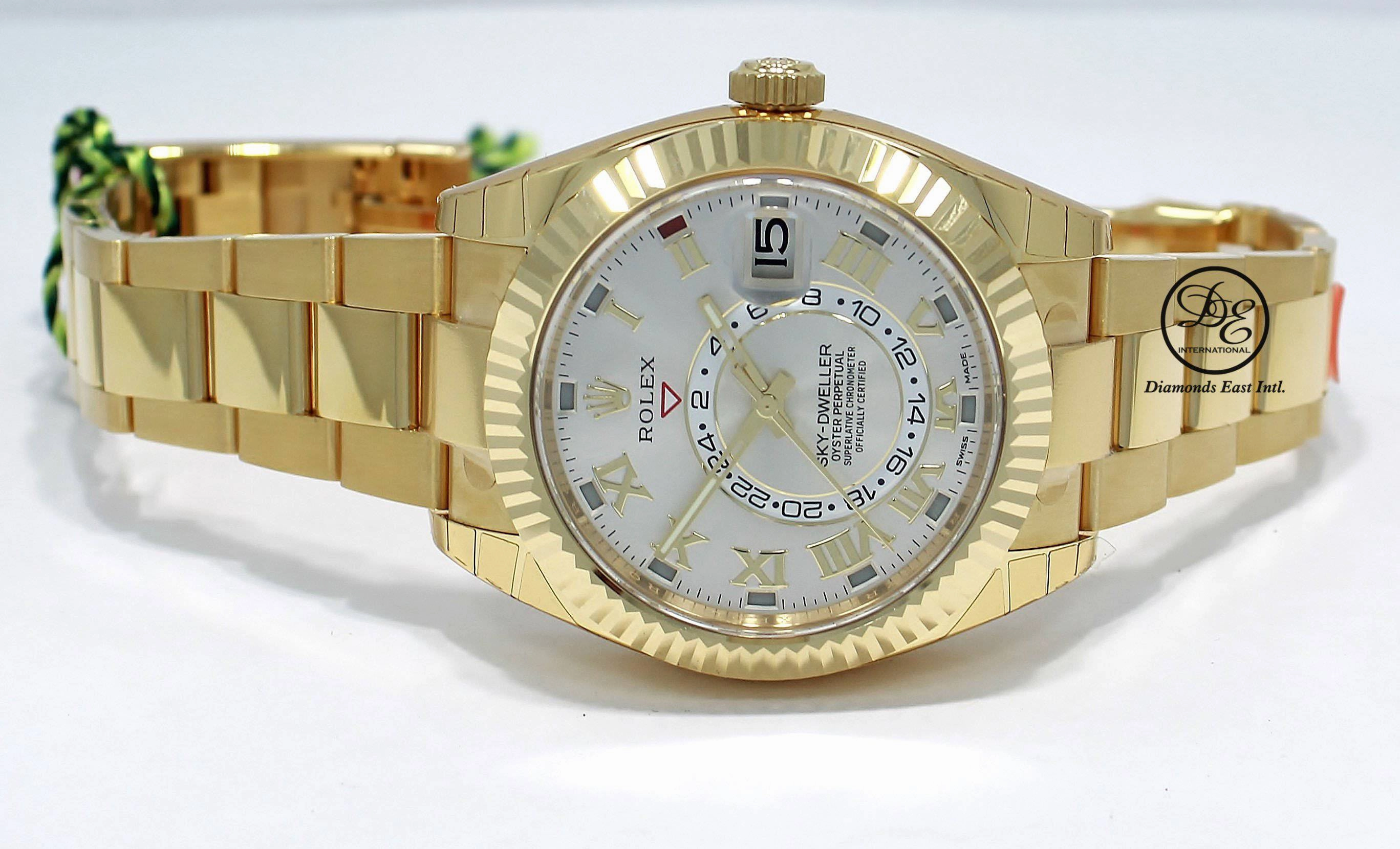 Rolex Sky-Dweller 18k Yellow Gold 326938 UNWORN