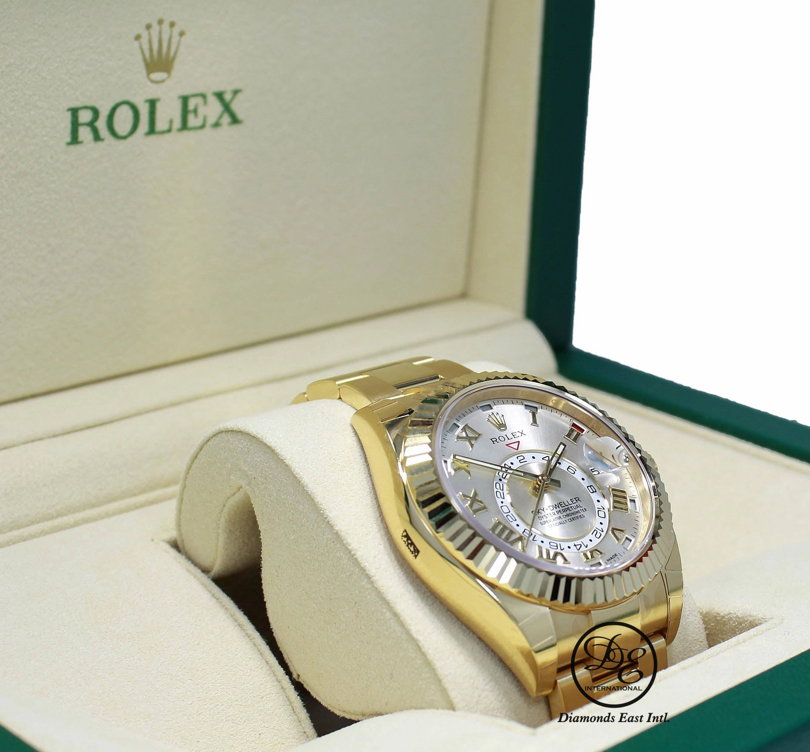 Rolex Sky-Dweller 18k Yellow Gold 326938 UNWORN