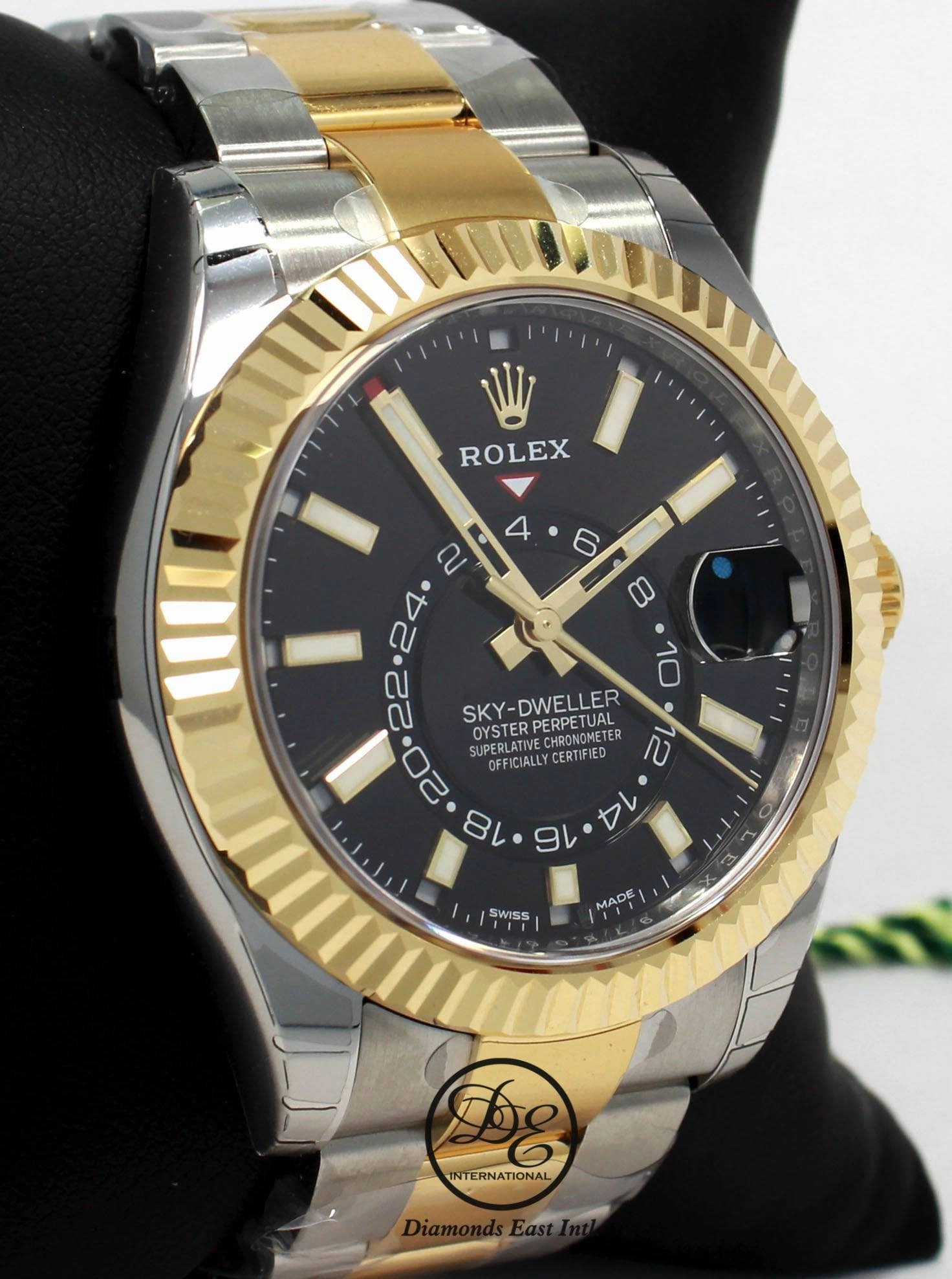 Rolex Sky-Dweller 18K Yellow Gold / SS 326933 BLSKO UNWORN