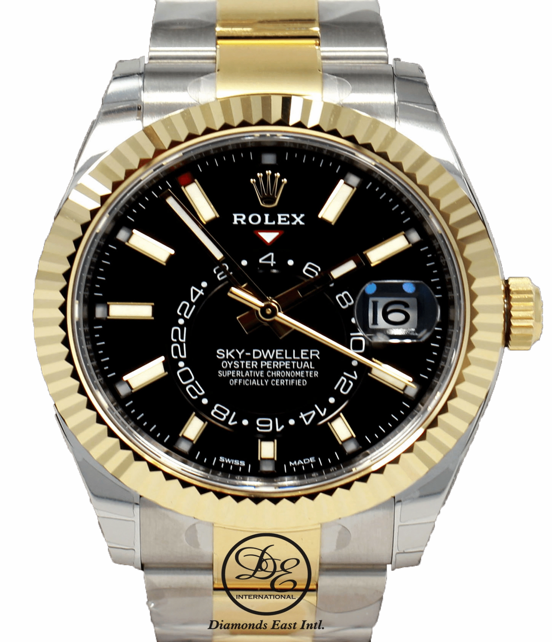 Rolex Sky-Dweller 18K Yellow Gold / SS 326933 BLSKO UNWORN