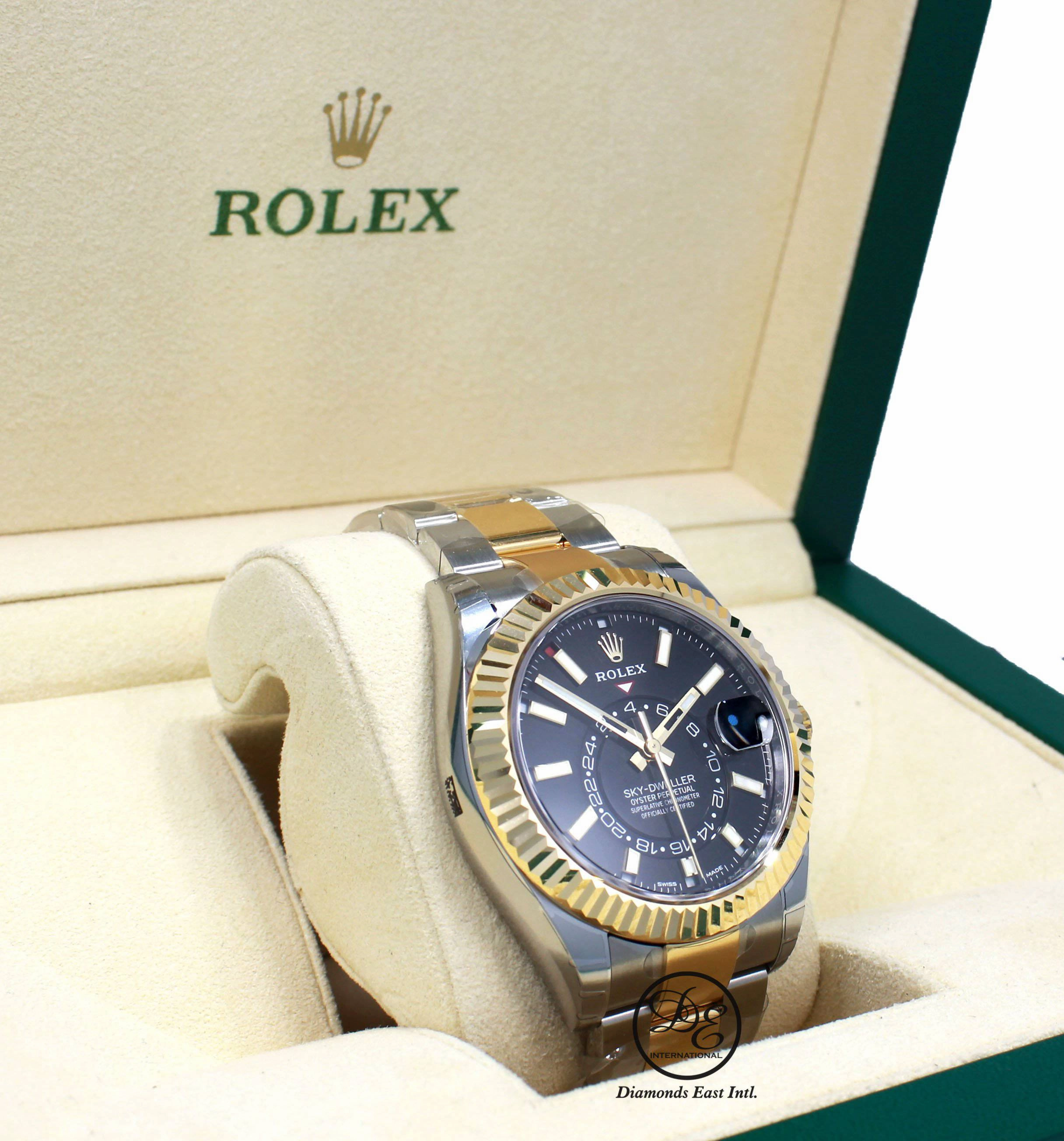 Rolex Sky-Dweller 18K Yellow Gold / SS 326933 BLSKO UNWORN
