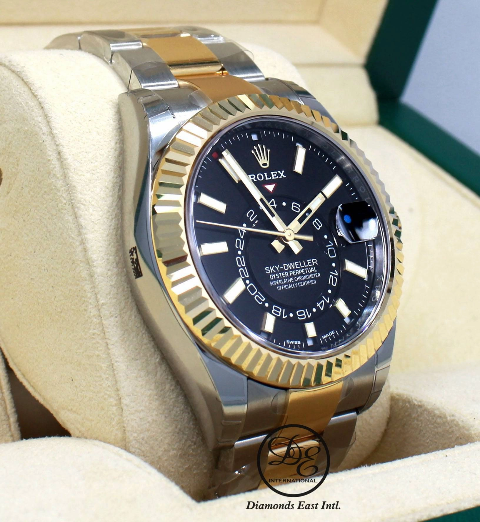 Rolex Sky-Dweller 18K Yellow Gold / SS 326933 BLSKO UNWORN