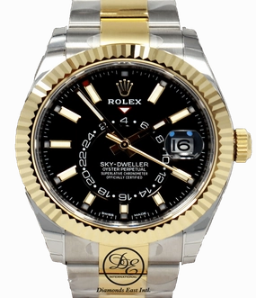 Rolex Sky-Dweller 18K Yellow Gold / SS 326933 BLSKO UNWORN
