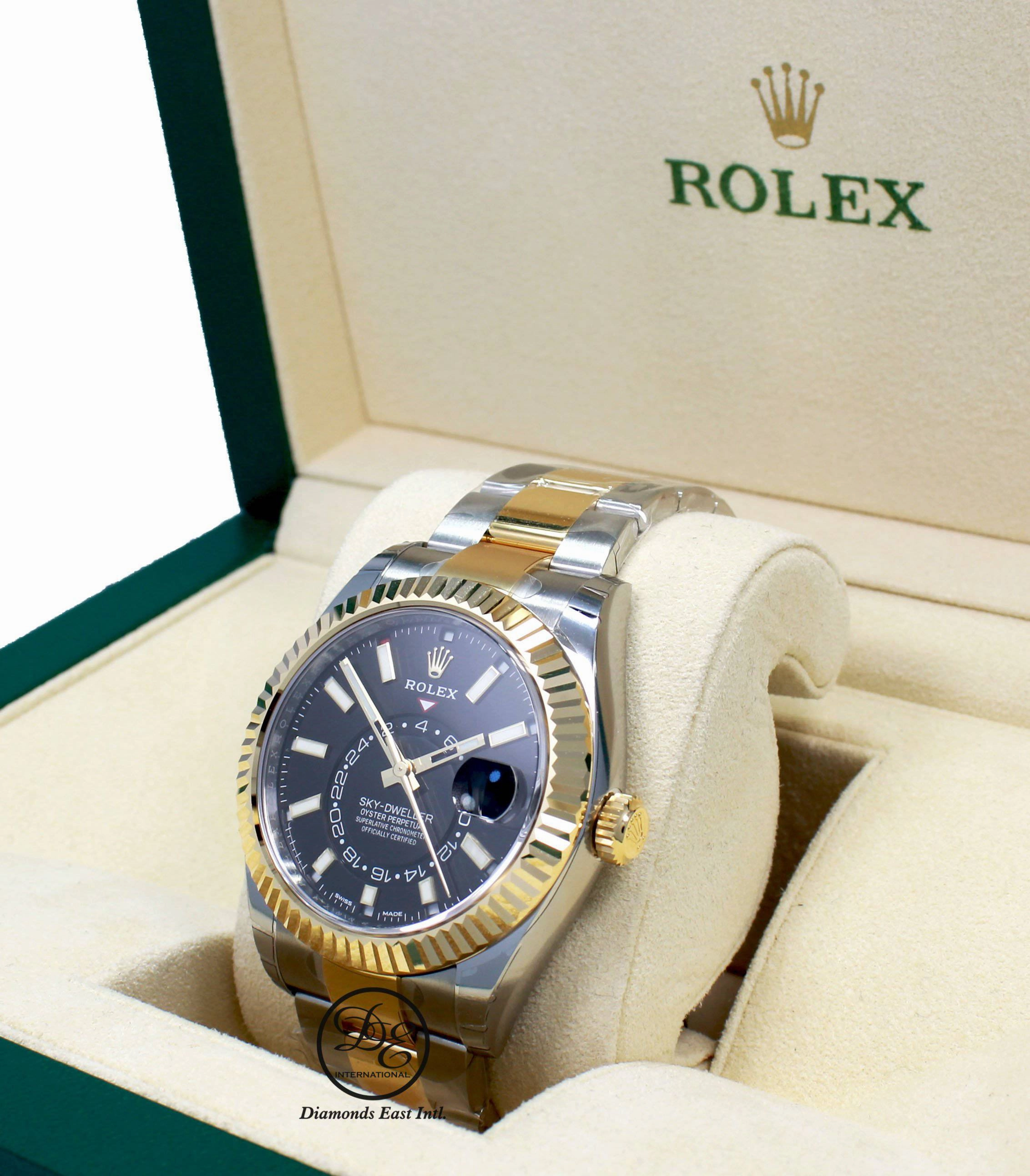 Rolex Sky-Dweller 18K Yellow Gold / SS 326933 BLSKO UNWORN