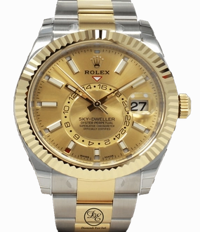 Rolex Sky-Dweller 18k Yellow Gold/SS 326933 UNWORN