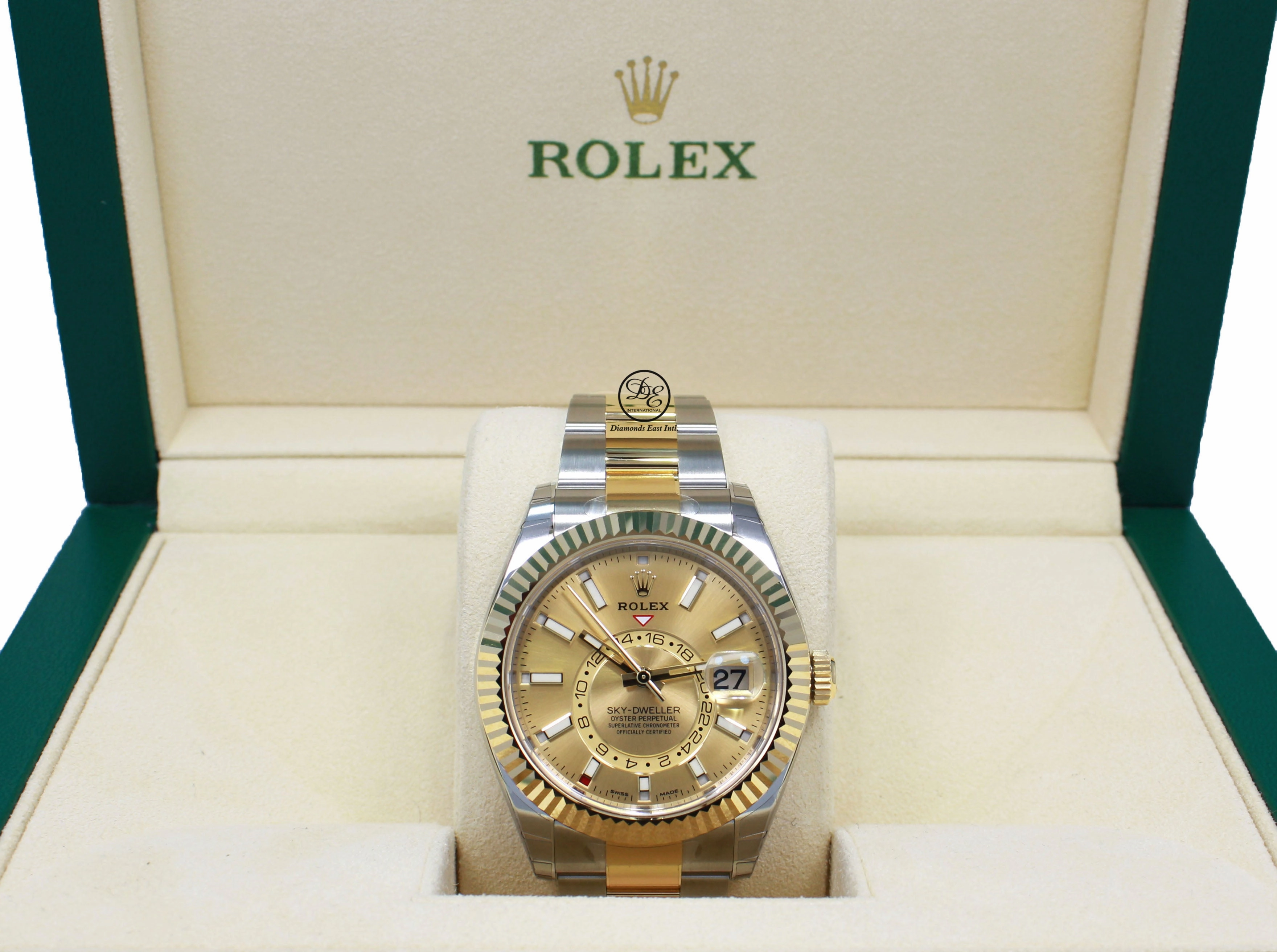 Rolex Sky-Dweller 18k Yellow Gold/SS 326933 UNWORN