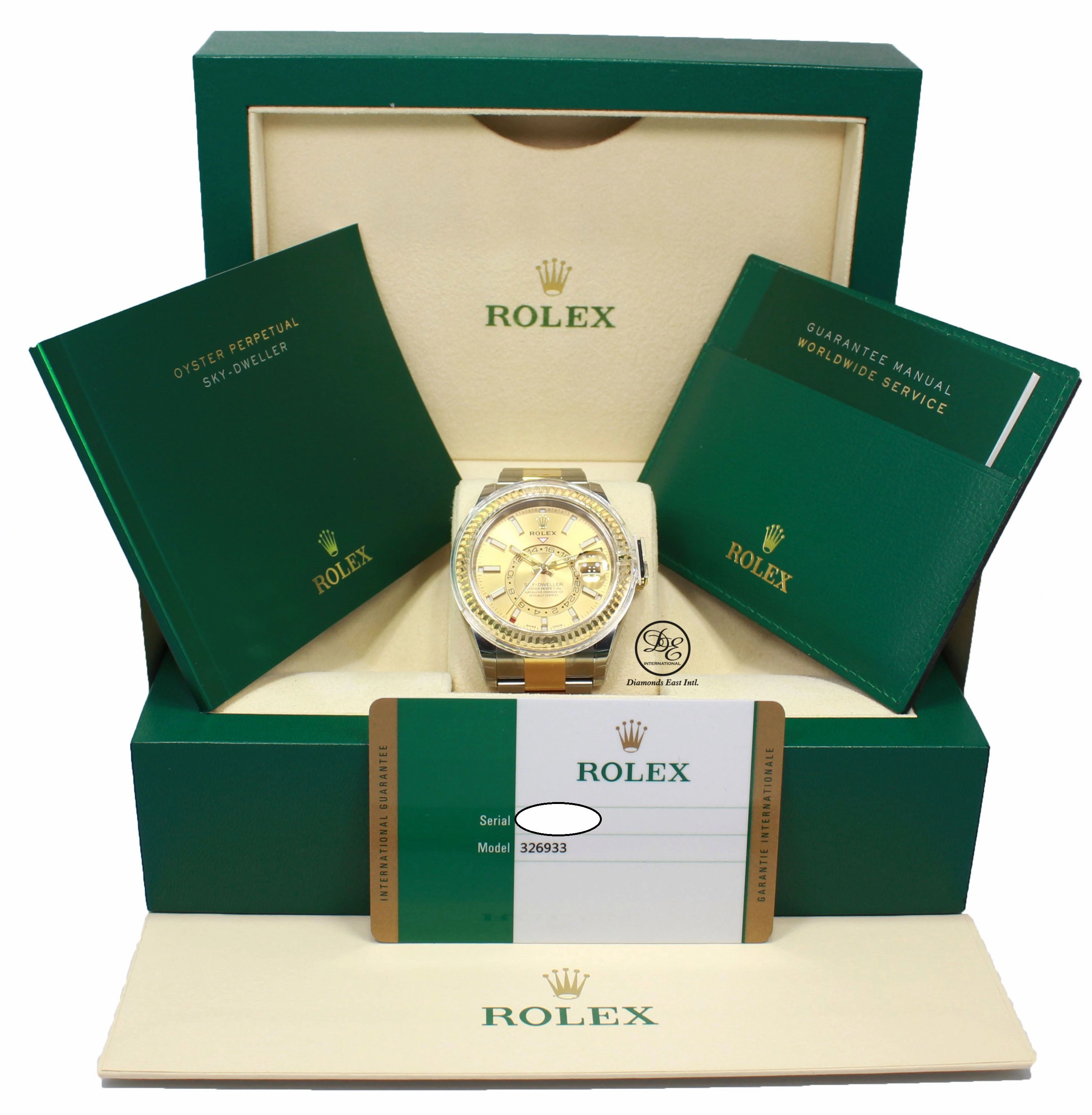 Rolex Sky-Dweller 18k Yellow Gold/SS 326933 UNWORN