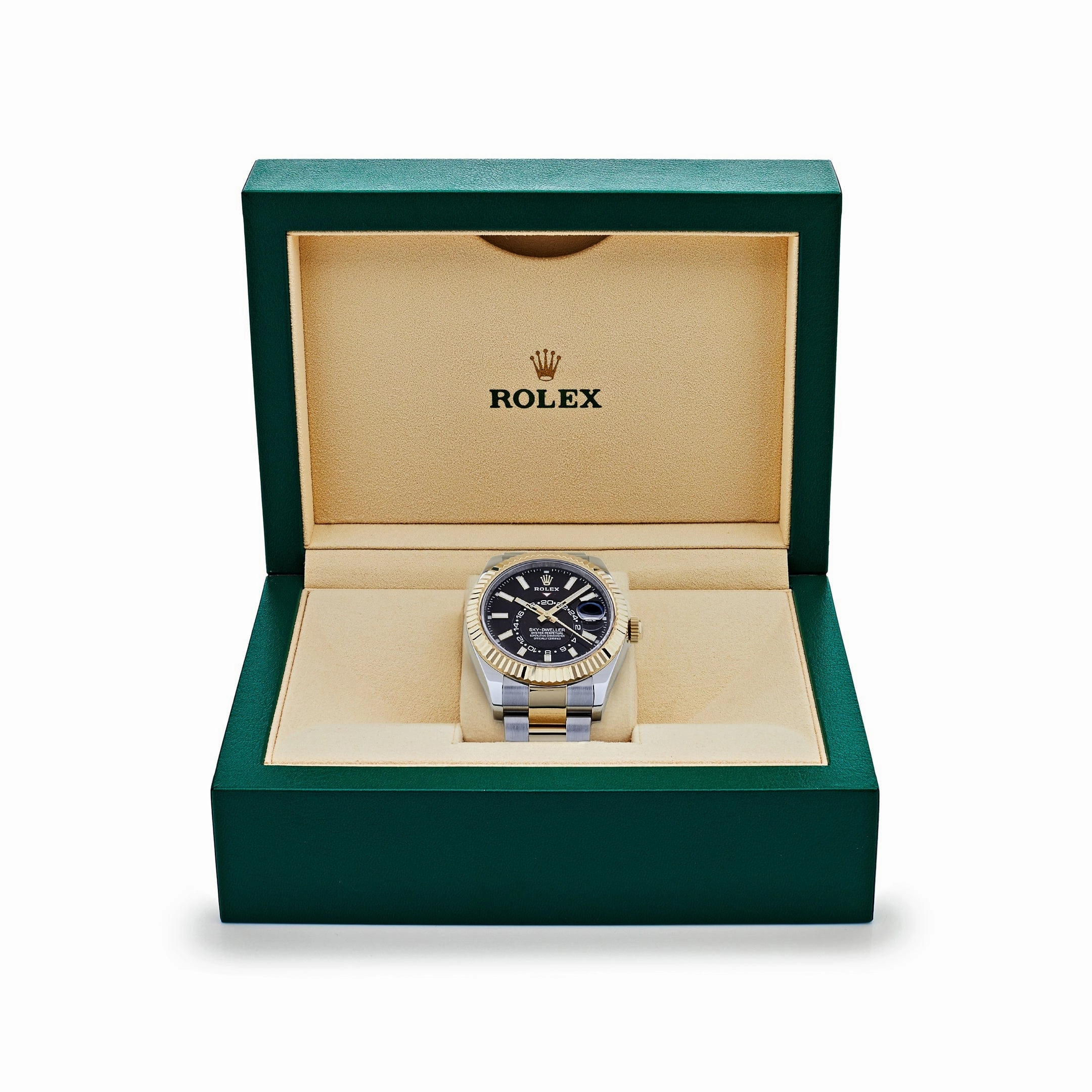 Rolex Sky-Dweller 326933 Stainless Steel Yellow Gold Black Dial (2020)