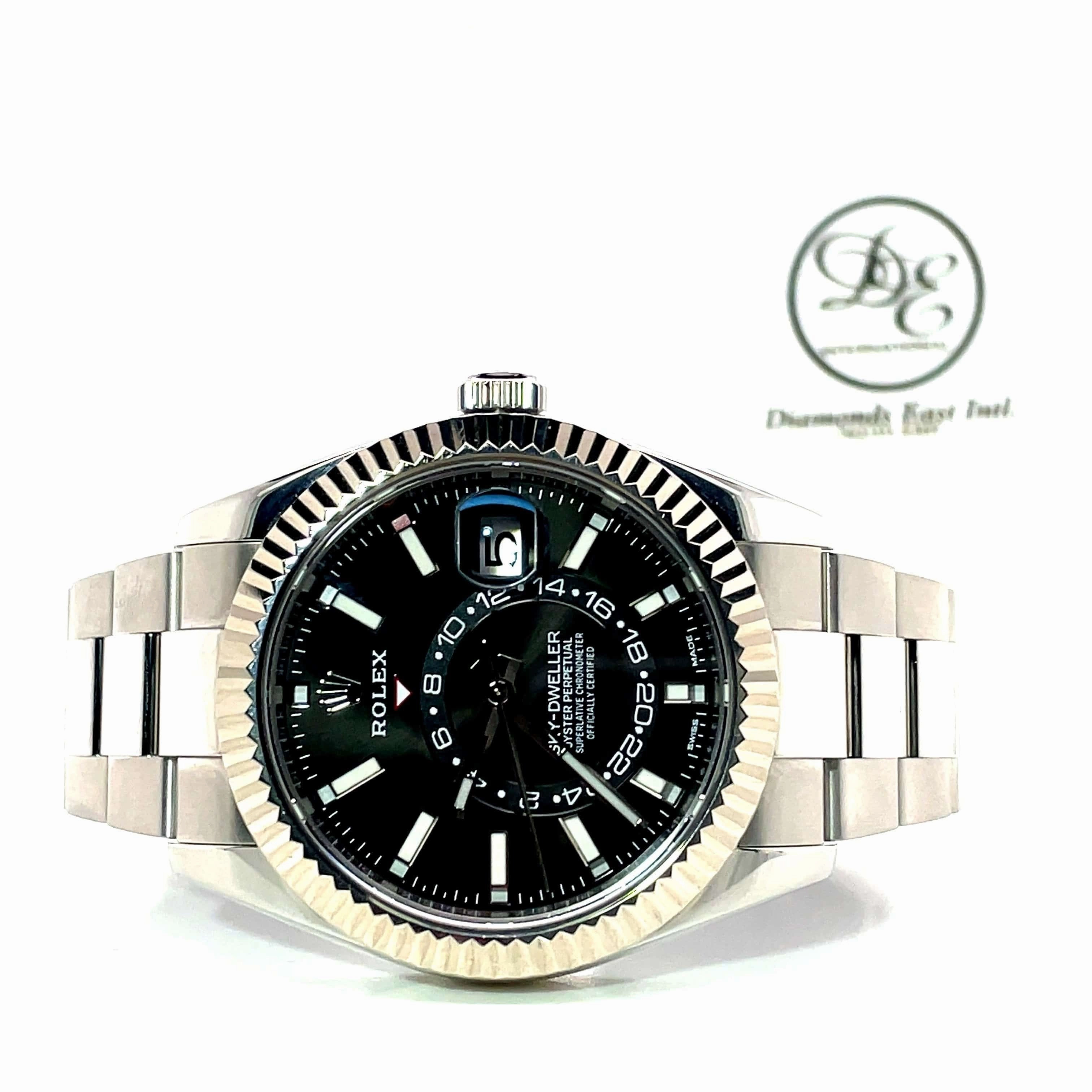Rolex Sky-Dweller 326934 Black Dial Box and Papers PreOwned