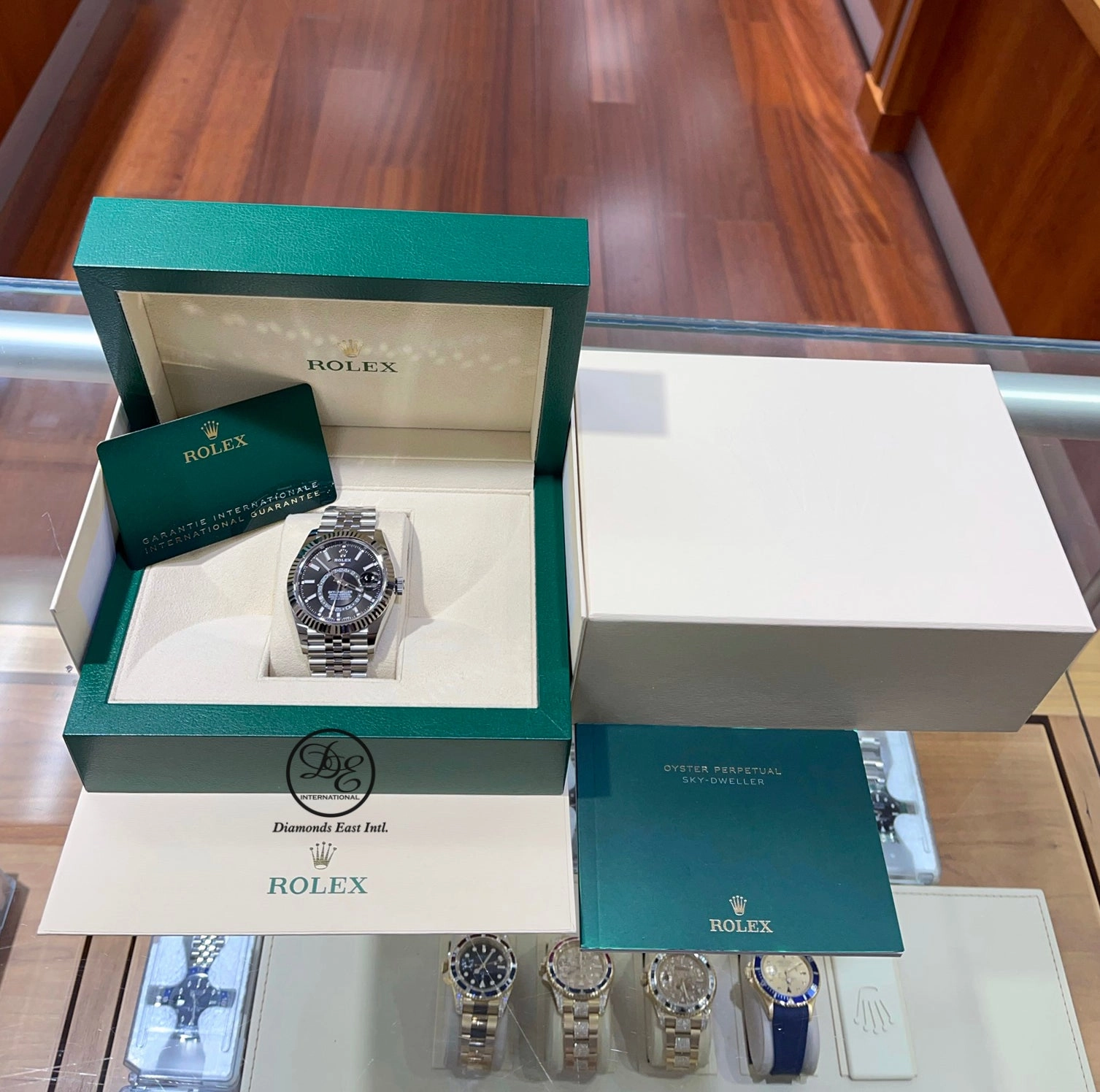 Rolex Sky-Dweller 326934 Black Dial Jubilee Band Unworn