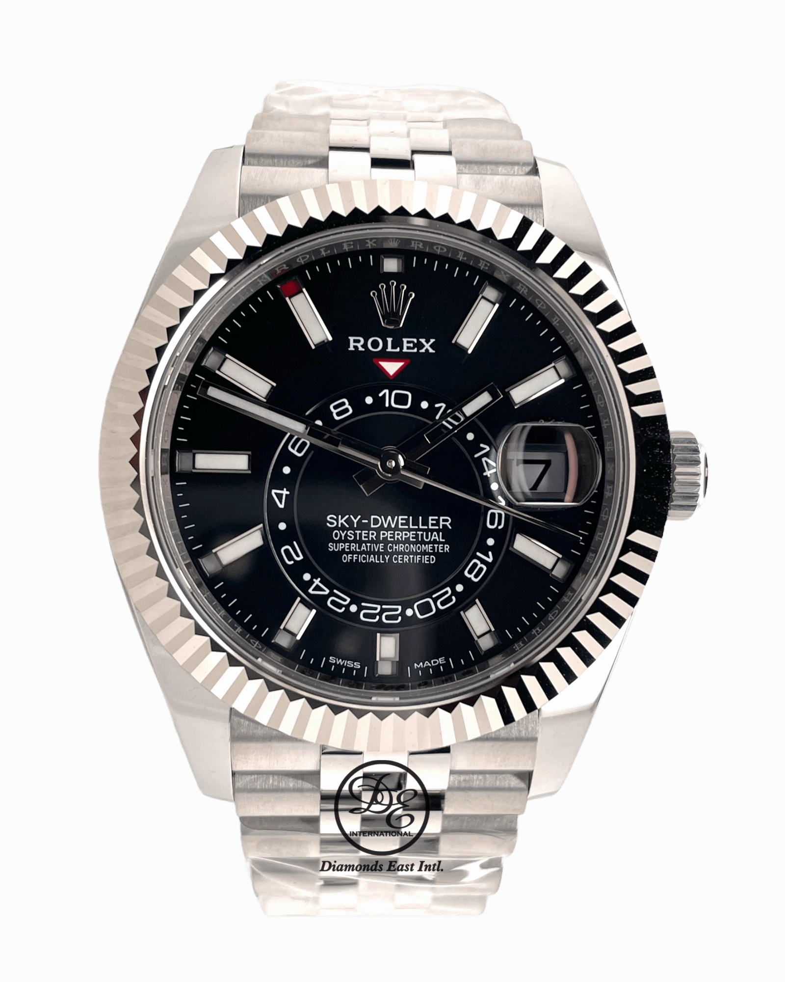 Rolex Sky-Dweller 326934 Black Dial Jubilee Band Unworn