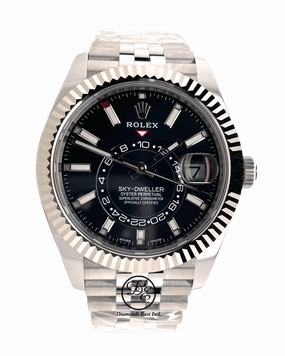 Rolex Sky-Dweller 326934 Black Dial Jubilee Band Unworn