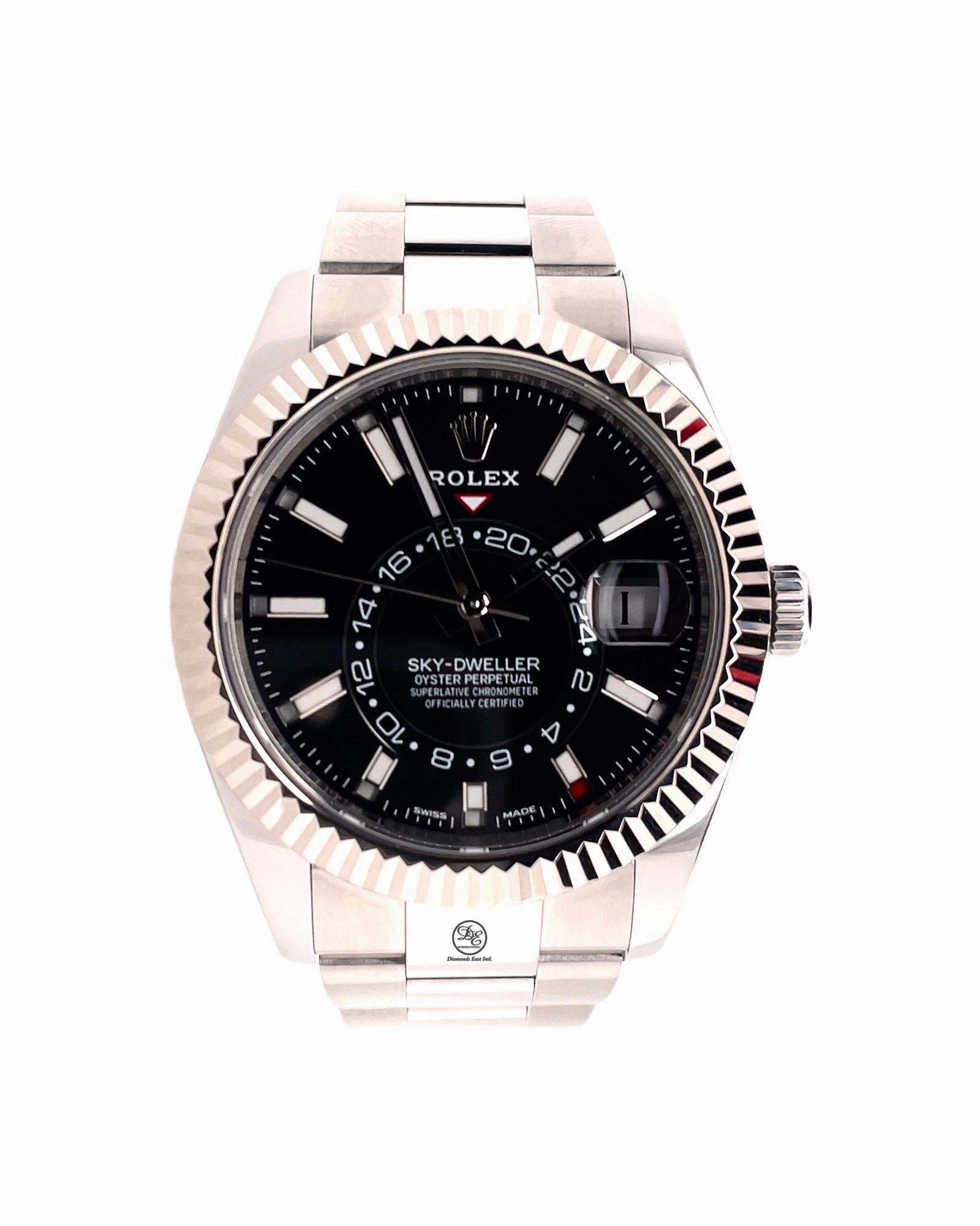 Rolex Sky-Dweller 326934 Black Dial Oyster Box and Papers PreOwned