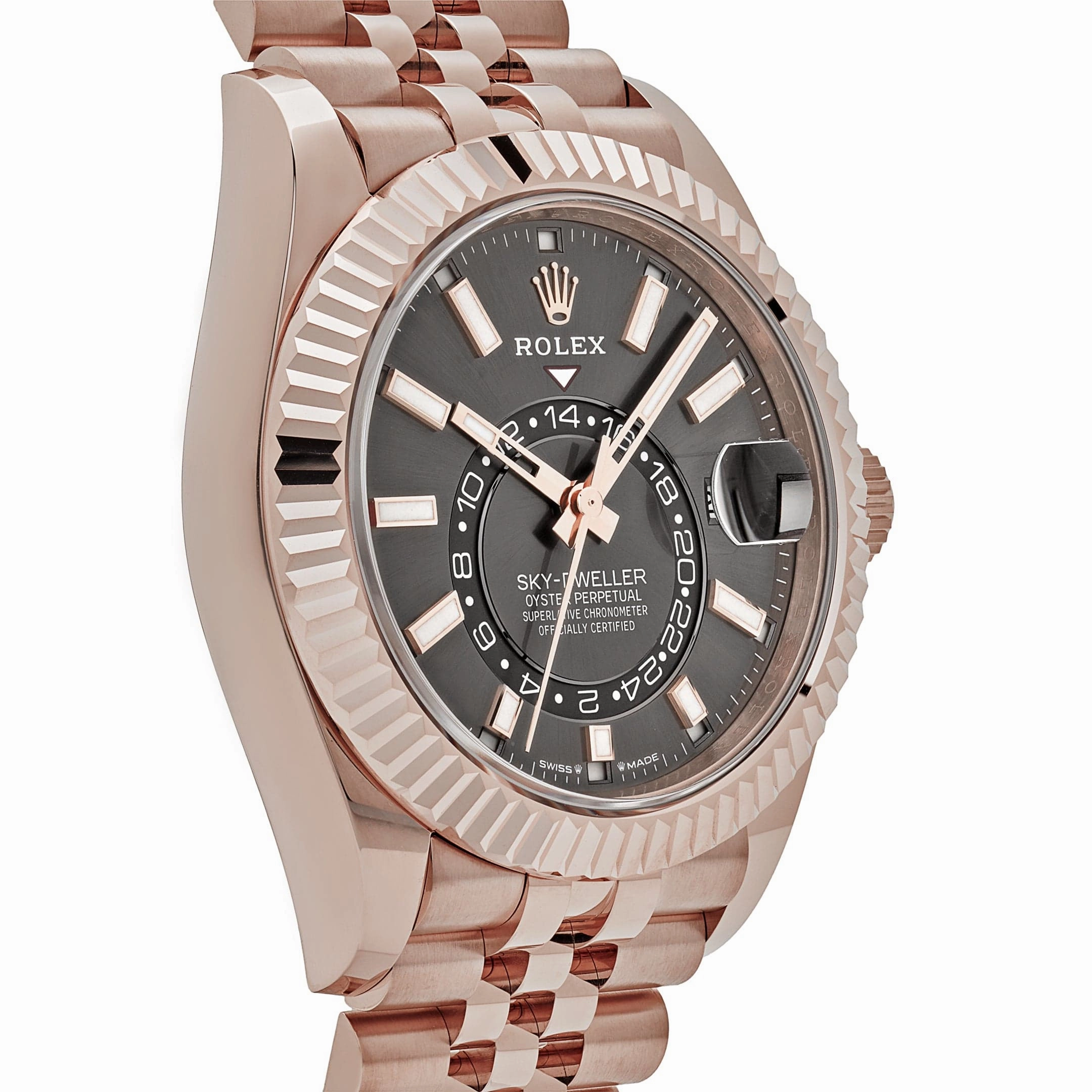 Rolex Sky-Dweller 336935 Everose Gold Slate Dial Jubilee