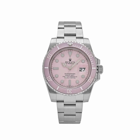Rolex Submariner Date 116610LN Stainless Steel Aftermarket Custom Made Pink Dial and Bezel (2015)