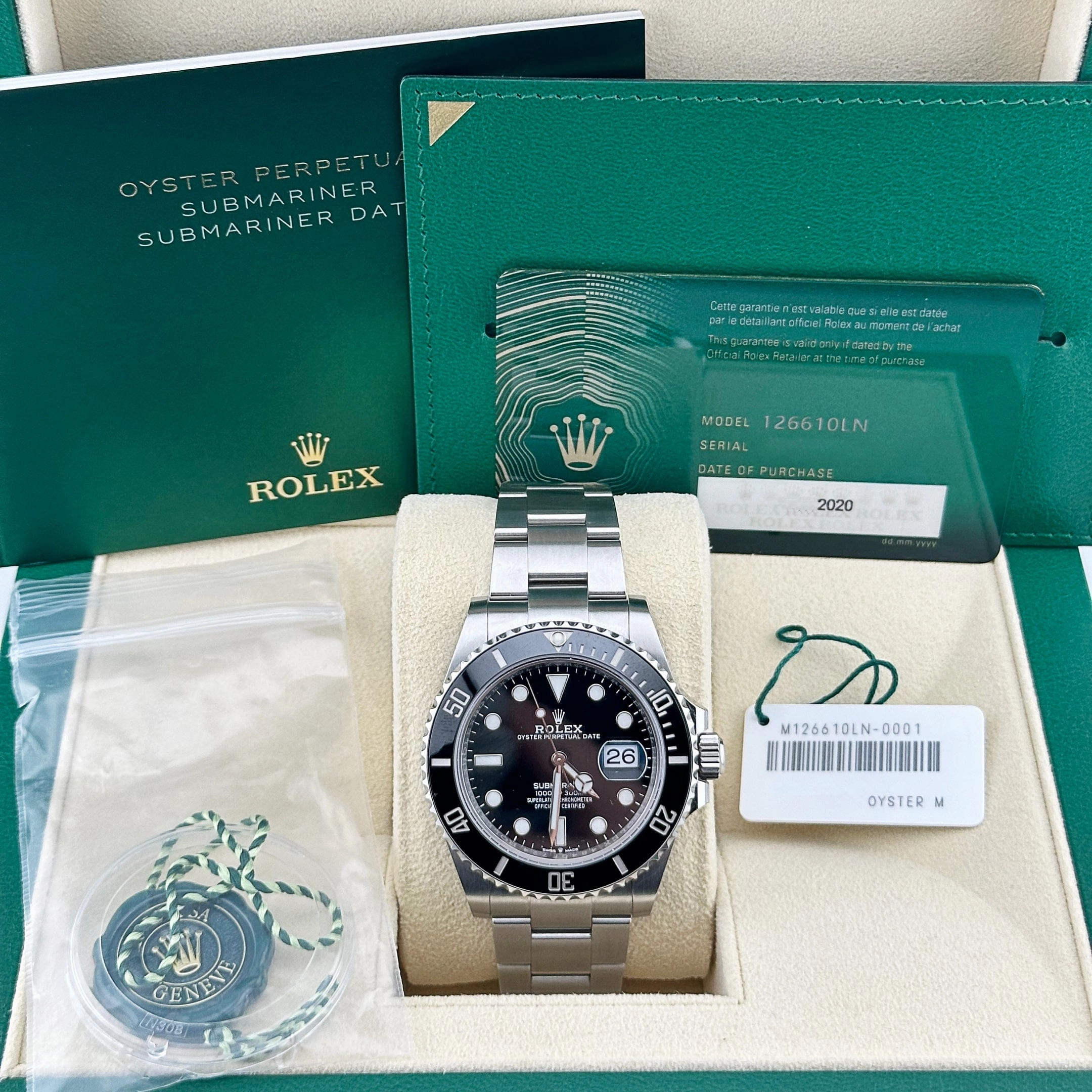 Rolex Submariner Date 126610LN Stainless Steel Black Dial (2020)