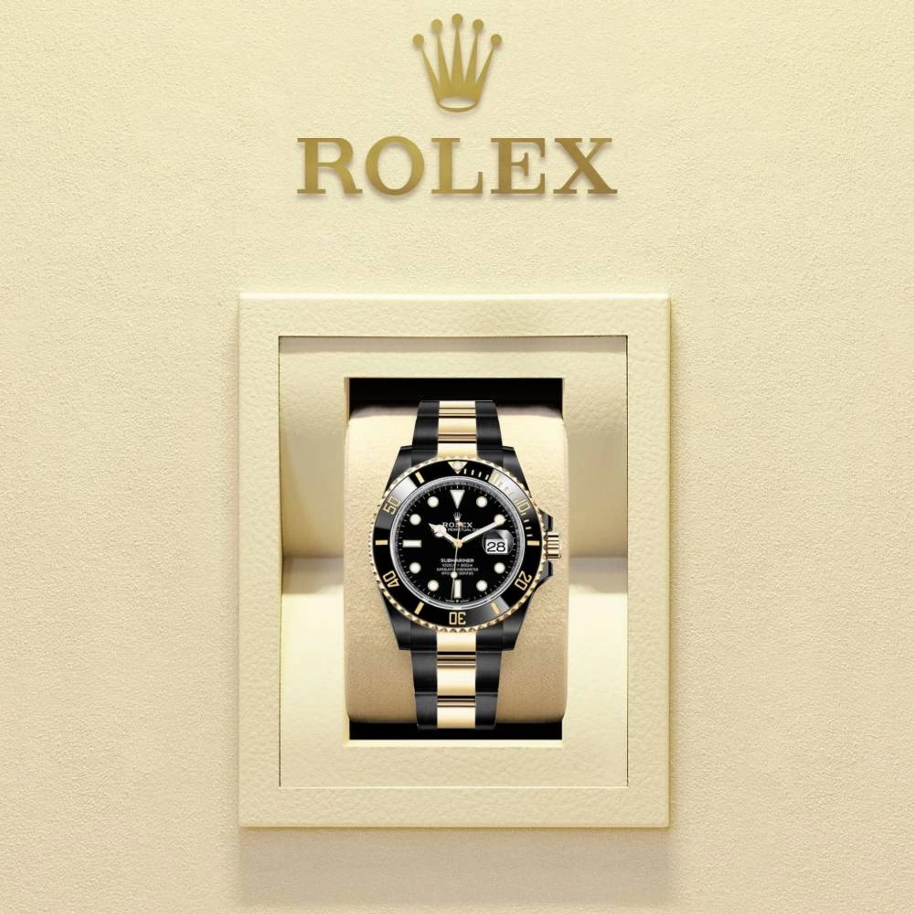 Rolex Submariner Date 41mm | Two-Tone Black PVD Stainless steel & 18k Yellow Gold bracelet | Black dial | Men's Watch 126613ln-0002 (PVD)