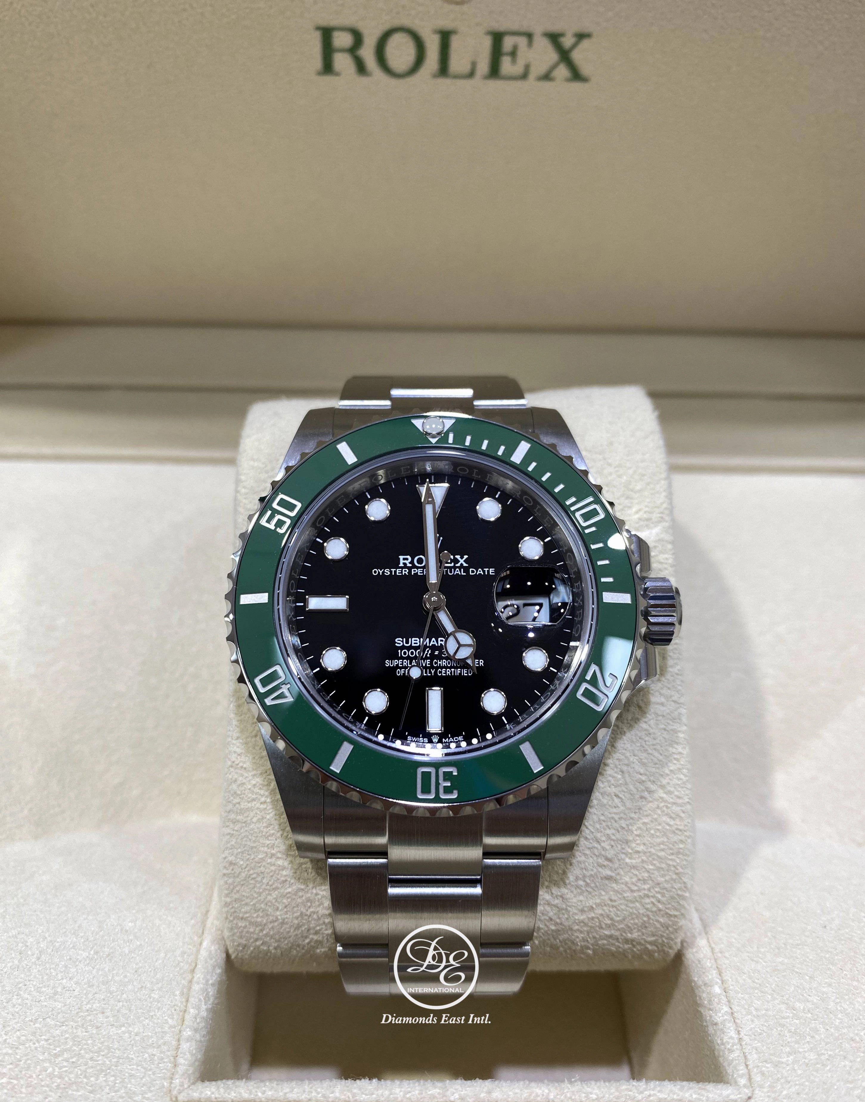 Rolex Submariner Kermit 126610LV Date Oyster Steel Ceramic Bezel Watch 2022 UNWORN