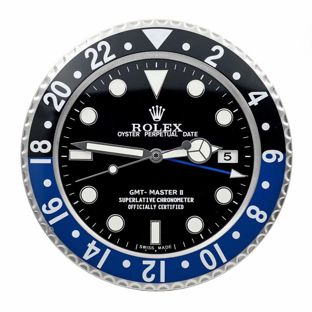 Rolex Wall Clock : GMT Master 2 Batman