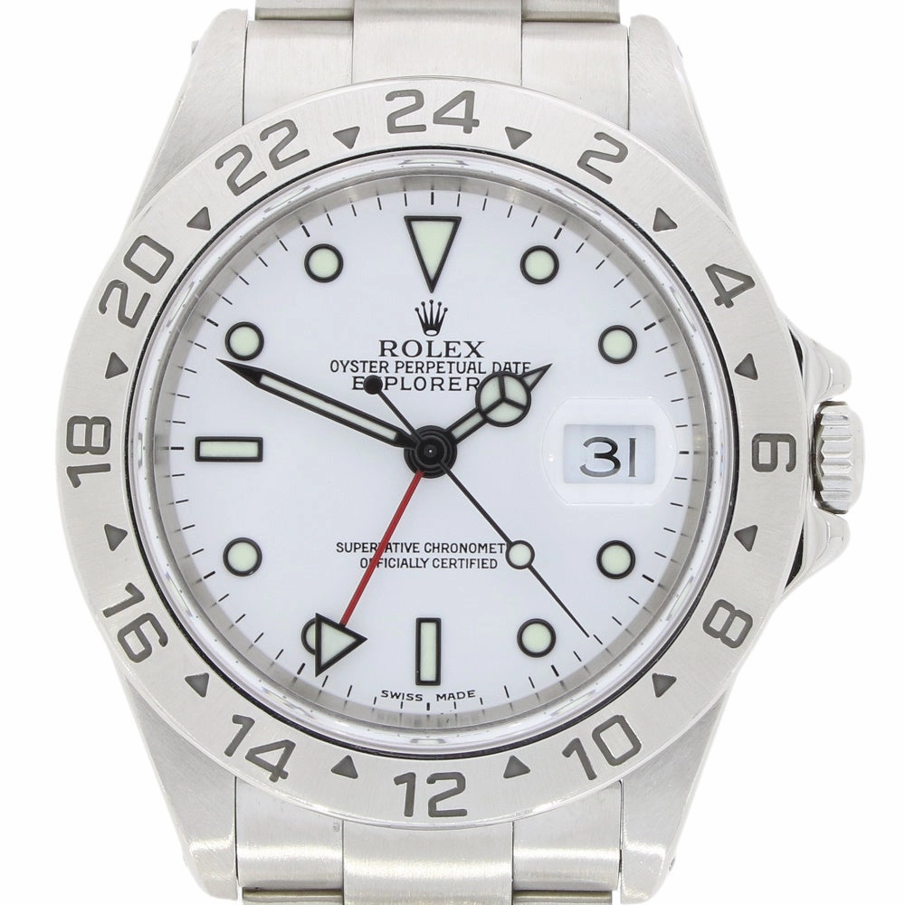 Rolex Watch 16570 Mens Pre Owned Oyster Perpetual Explorer II GMT Papers (2000) RW0623