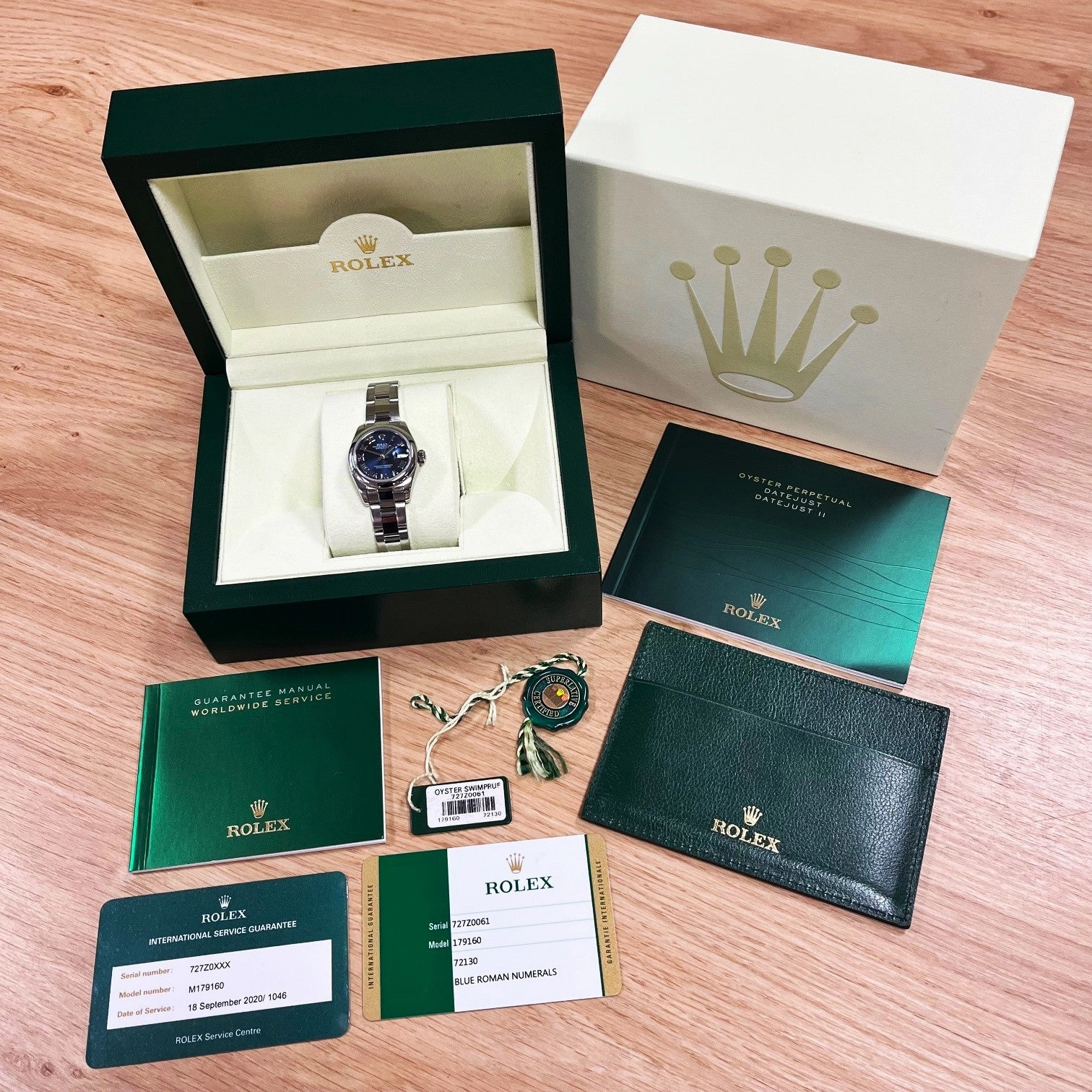 Rolex Watch Pre Owned Oyster Perpetual Lady Datejust 179160 RW0629 Papers (2016)