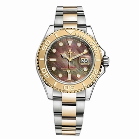 Rolex Yachtmaster 40mm - Ref: 16623MO - Black Mother of Pearl Dial, Two Tone Stainless Steel & 18K Yellow Gold Oyster Bracelet Men's Watch