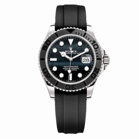 Rolex Yachtmaster 42mm - Ref: 226659 - Falcon Dial & 18K White Gold Case, Black Oysterflex Bracelet Men's Watch