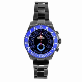 Rolex Yachtmaster II 44mm - Ref: 116680bd - Black Dial, Black PVD Stainless Steel Oyster Bracelet Men's Watch