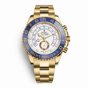 Rolex Yachtmaster II 44mm - Ref: 116688-0002 - White Dial, 18K Yellow Gold Oyster Bracelet Men's Watch