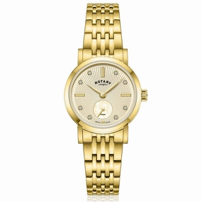Rotary Dress Diamond Set Ladies Watch Gold PVD LB05323/03/D