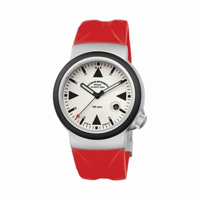 SAR Rescue Timer Automatic 42mm - Cream Lumen on Rubber Strap