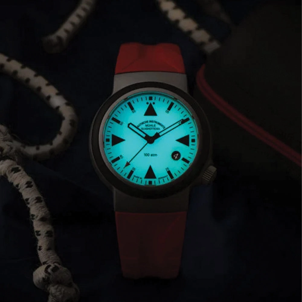 SAR Rescue Timer Automatic 42mm - Cream Lumen on Rubber Strap