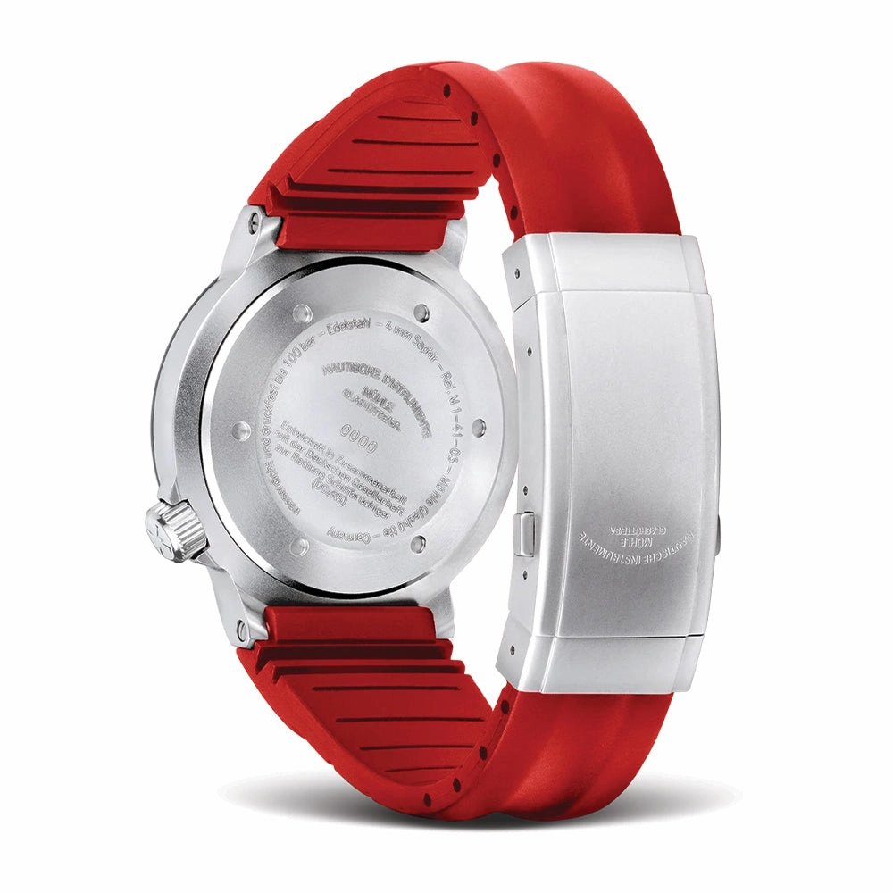 SAR Rescue Timer Automatic 42mm - Cream Lumen on Rubber Strap
