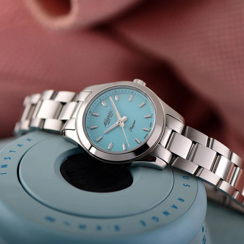 Seapair Women Quartz Turqoise Dial Analog Stainless Steel Watch 20335.41.91TQ