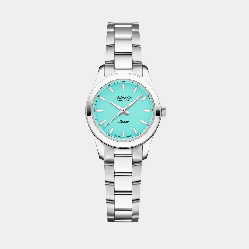 Seapair Women Quartz Turqoise Dial Analog Stainless Steel Watch 20335.41.91TQ