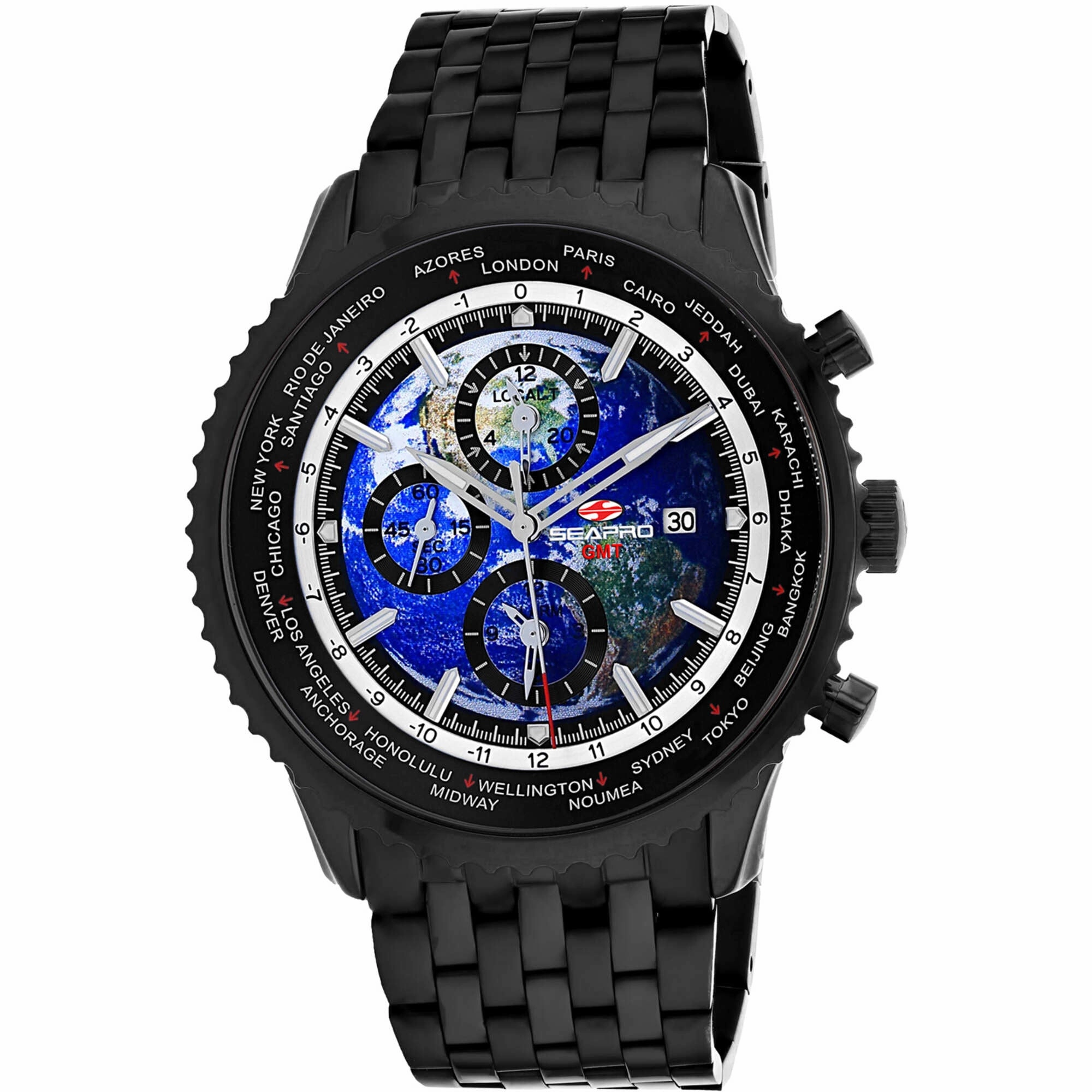 Seapro Men's Watch - Meridian Blue Dial Plated Stainless Steel Bracelet | SP7322