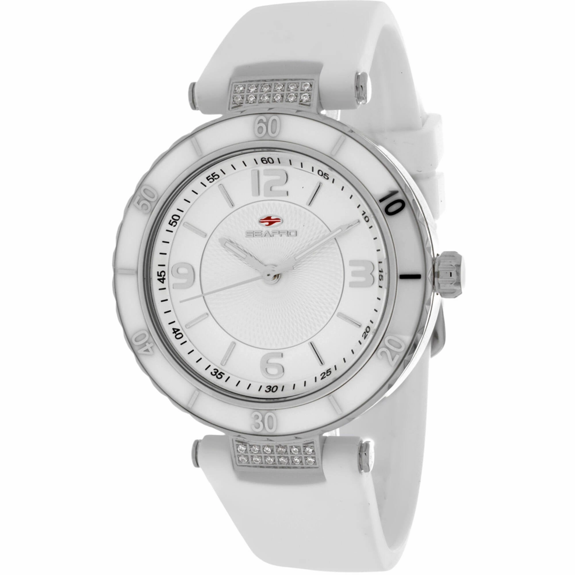 Seapro Women's Watch - Seductive Quartz Silver Dial Ceramic Strap | SP6410