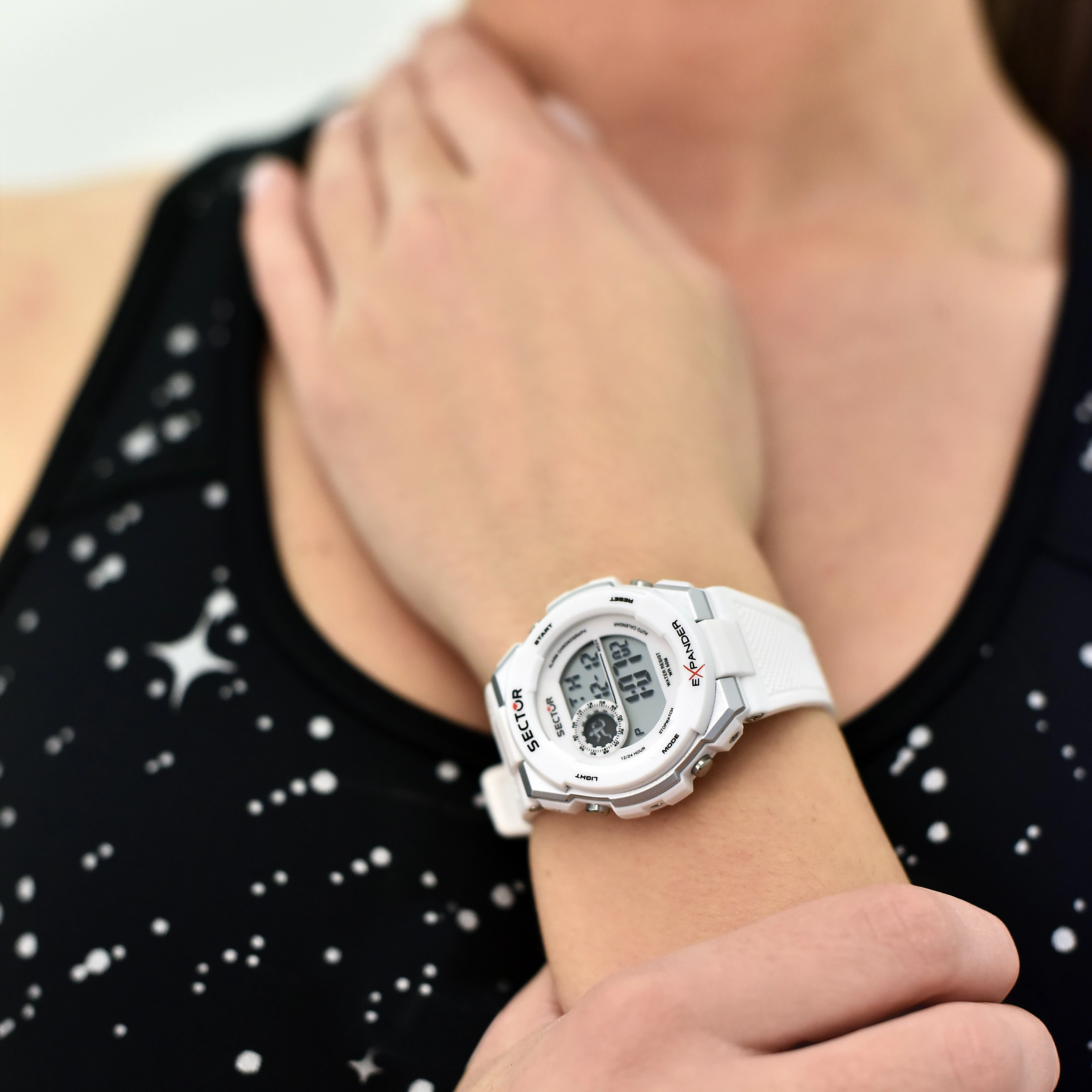 Sector EX-10 White Digital Watch R3251537005