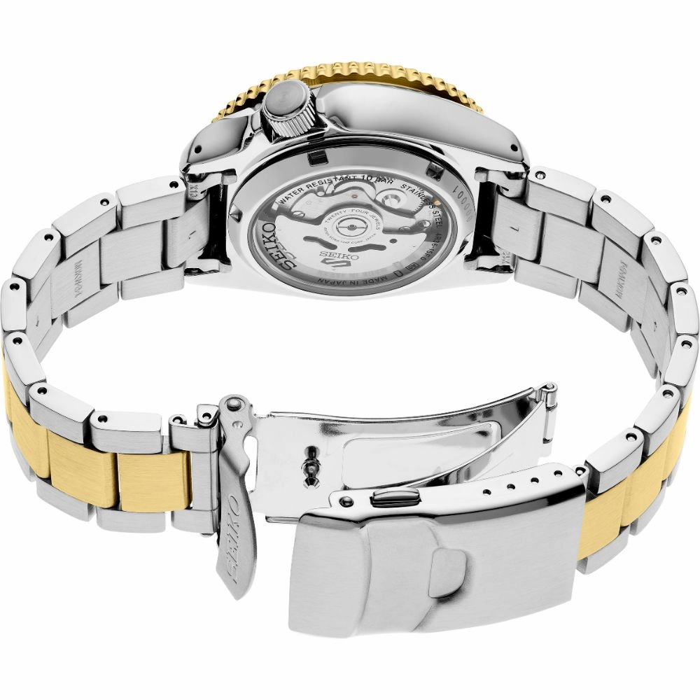 Seiko 5 Sport 38mm Automatic Two Tone, Gray Dial SRPK22