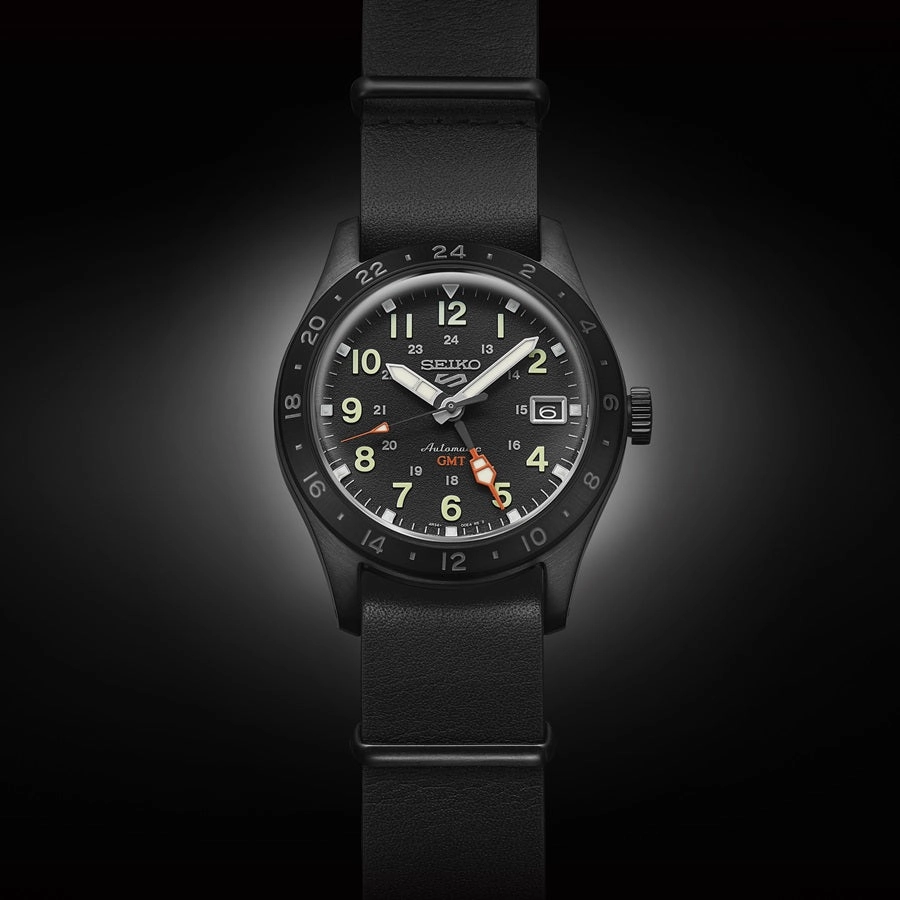 Seiko 5 Sports Field 'Deception' Mechanical GMT Mens Watch SSK025K1