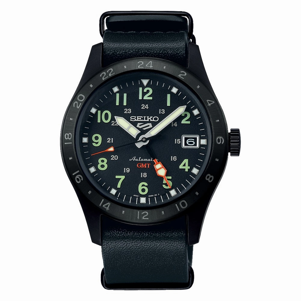 Seiko 5 Sports Field 'Deception' Mechanical GMT Mens Watch SSK025K1