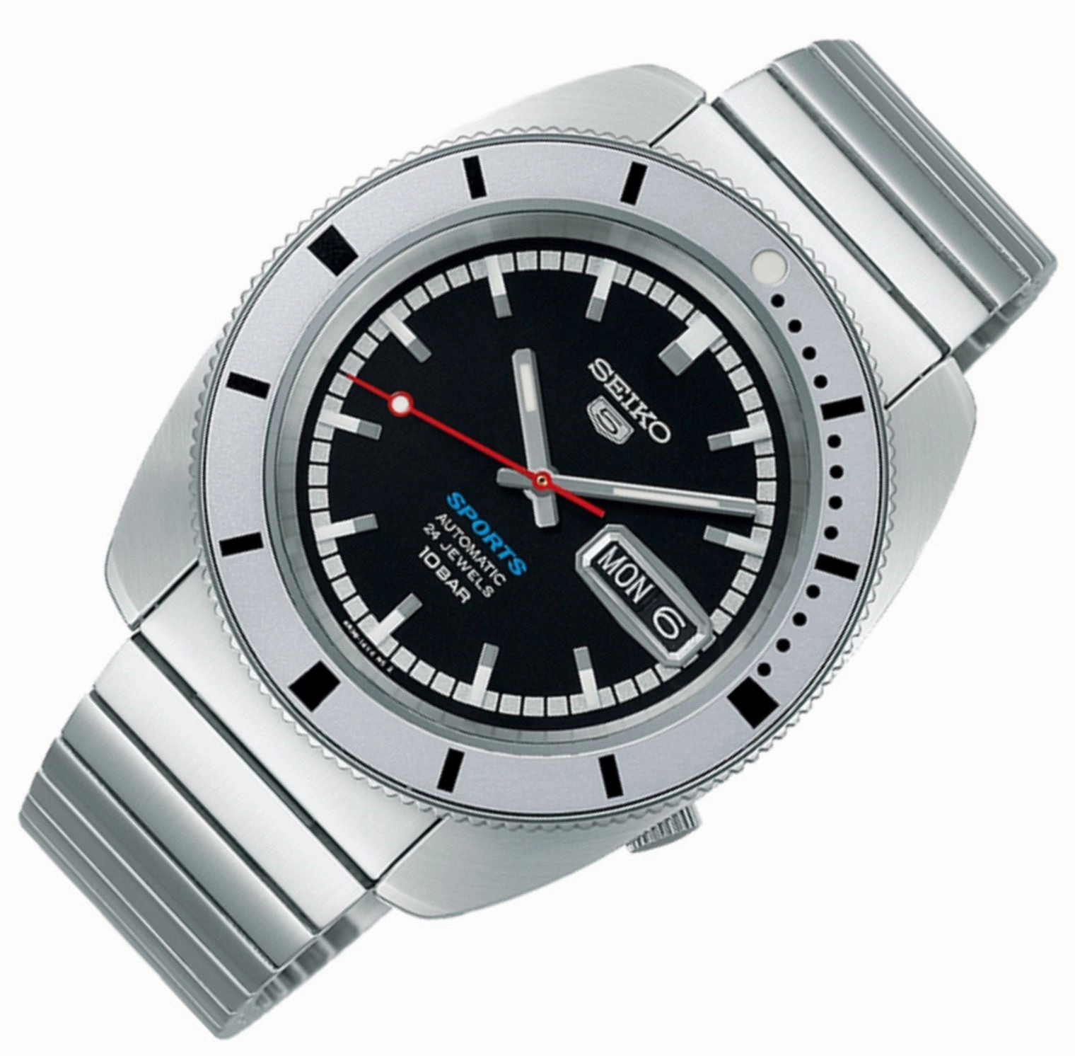 Seiko 5 Sports SRPL05K1 Black Pepper 1968 Limited Edition Automatic Watch For Men