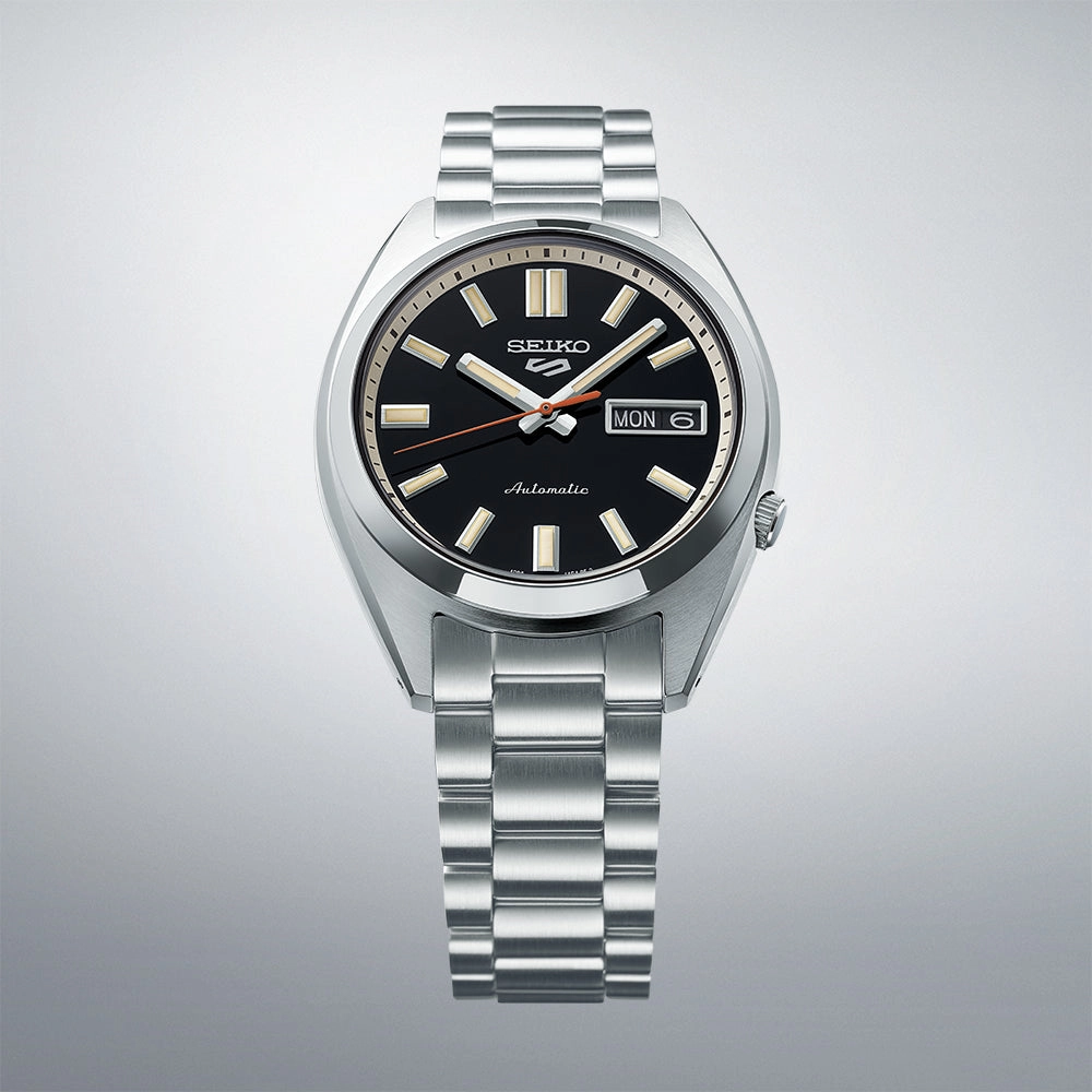 Seiko 5 Sports SXNS 'Deep Black Wash' Stainless Steel Mens Watch SRPK89K1