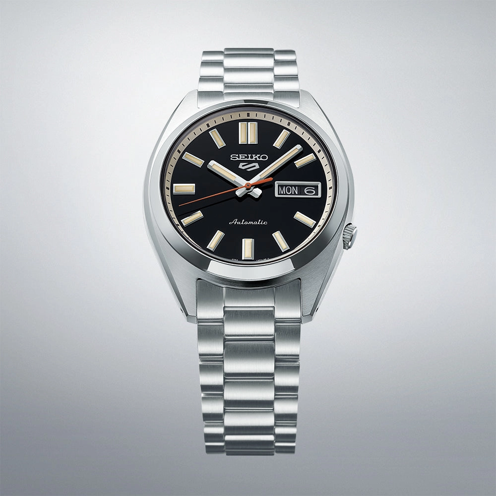 Seiko 5 Sports SXNS 'Deep Black Wash' Stainless Steel Mens Watch SRPK89K1