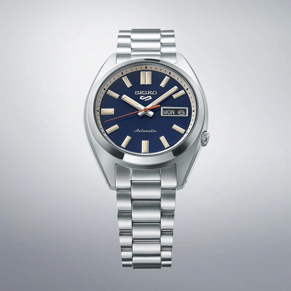 Seiko 5 Sports SXNS 'Rinse Blue' Stainless Steel Mens Watch SRPK87K1