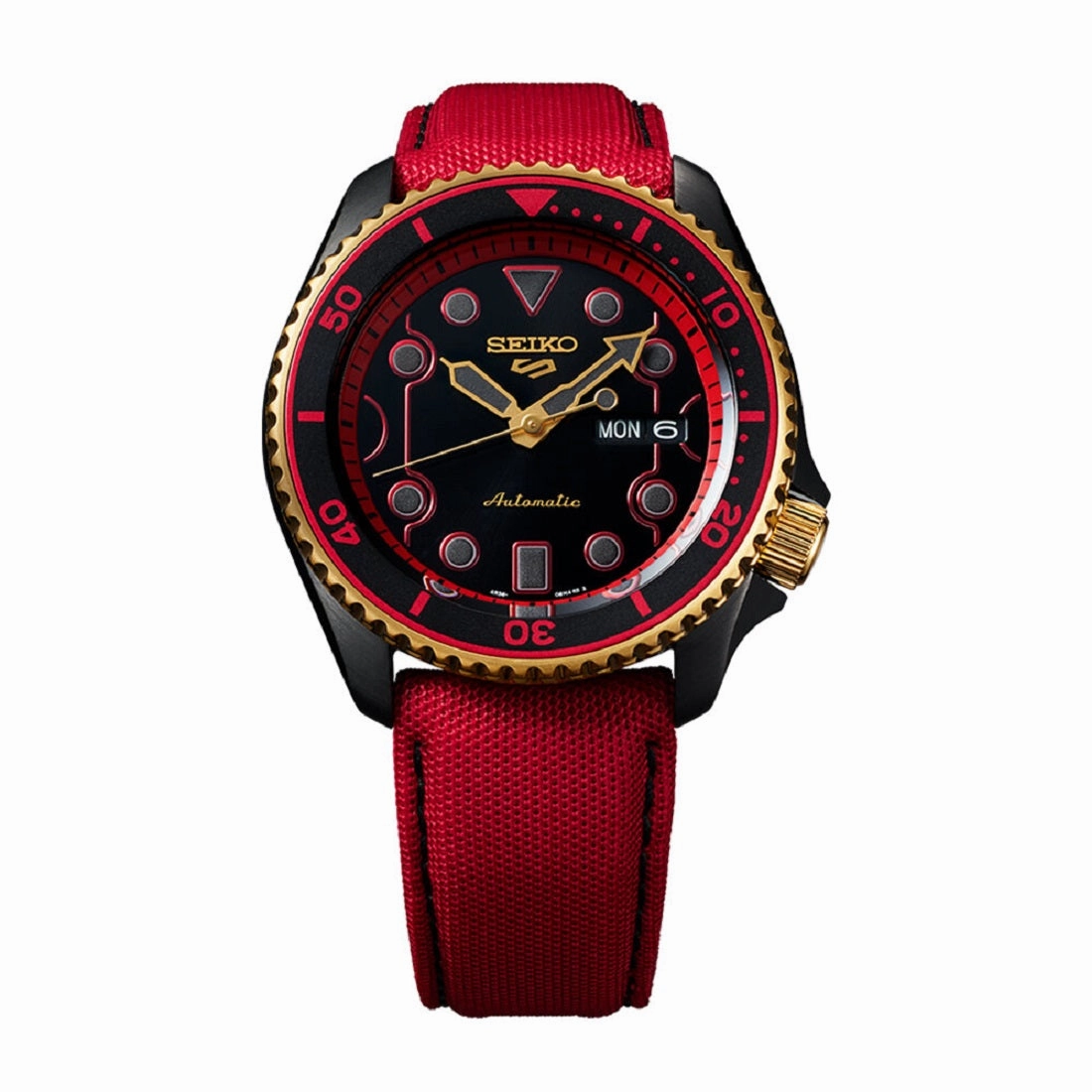 Seiko 5 SRPF20K1 Street Fighter "Ken" Automatic Watch for Men's